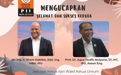 Ucapan Selamat Kepada Ketua dan Wakil Ketua Umum Periode 2024-2027 (Dari PII PC Kota Bekasi)